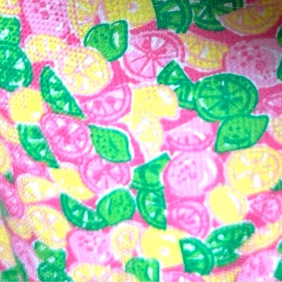 Lilly Pullizer size 6 Late 90,s colorful sheath dress with lemon/lime motif VTG - Picture 1 of 8